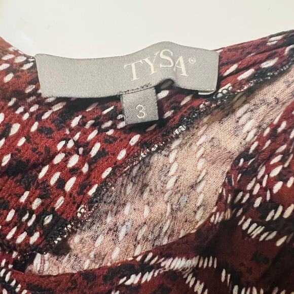 Tysa Printed Dolman Sleeve Wide Leg Cropped Jumpsuit Size L Large - Picture 3 of 9